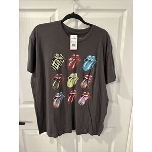 Rolling Stones T-Shirt New X-large  NWT‎ Gray Logo